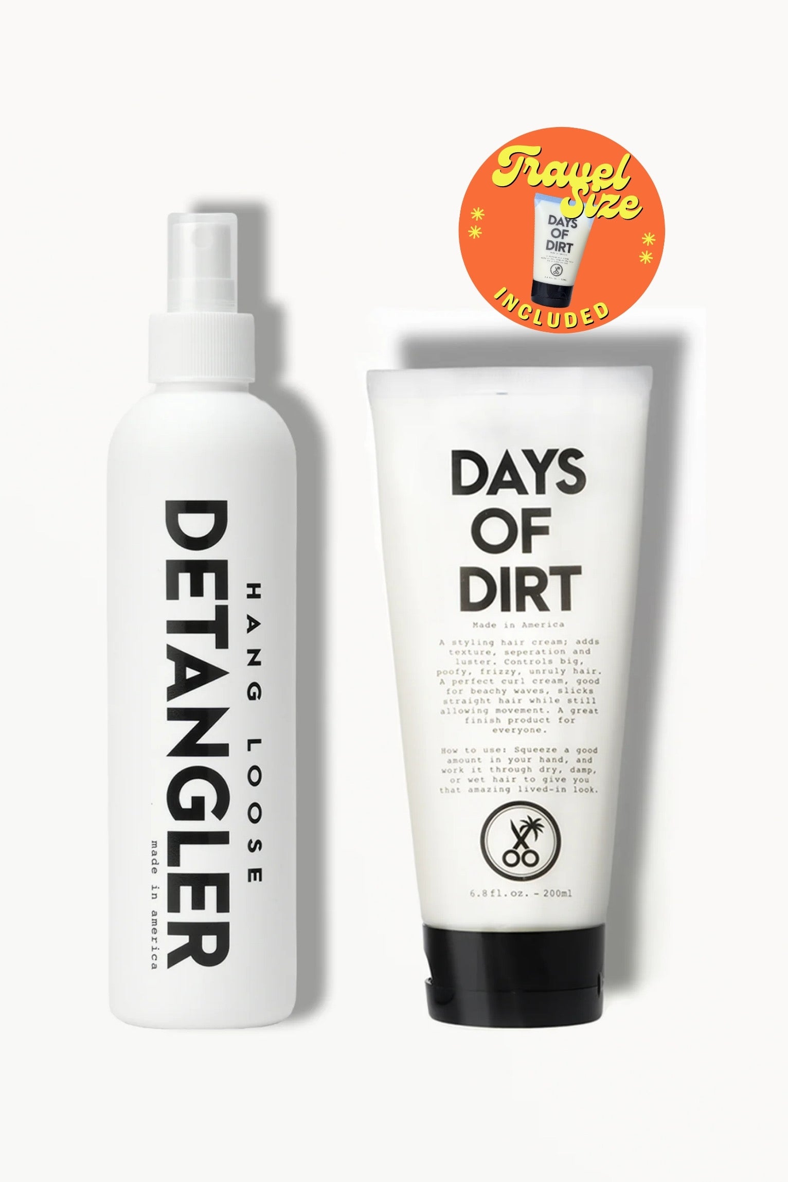 Days of Dirt + Detangler+ Travel Size