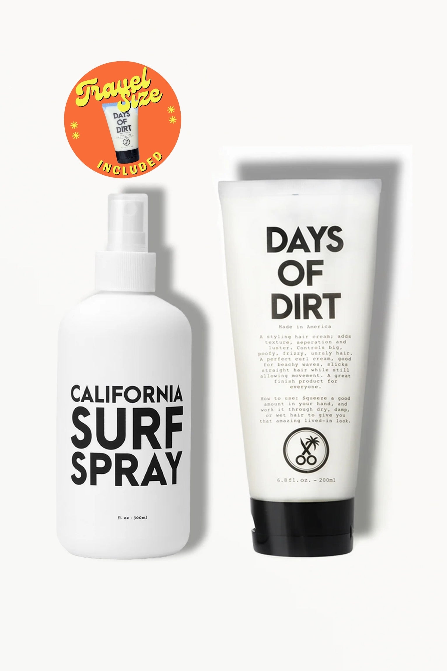 Days of Dirt + Surf Styling Spray + Travel Size